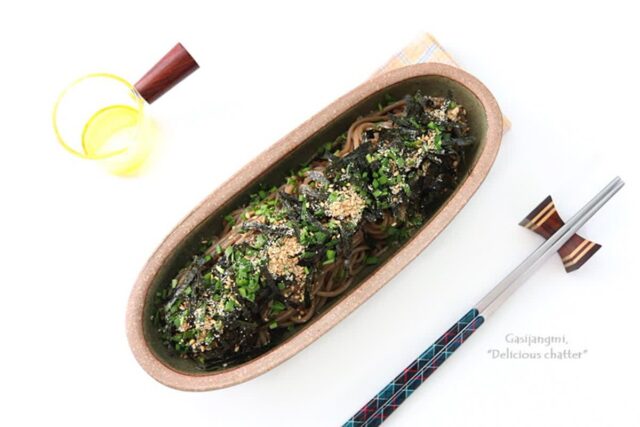 들기름 막국수 레시피 들기름 풍미 가득 들기름 국수만들기