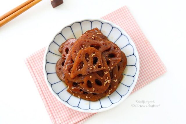 연근조림 레시피 아삭 연근요리 도시락반찬 집밥 메뉴