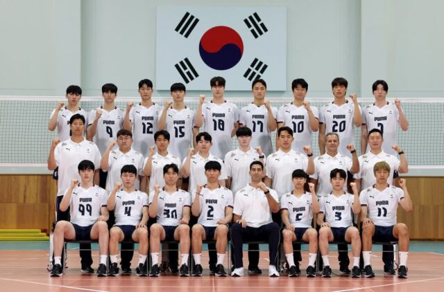 대한민국 男배구, 푸마 뉴 유니폼 입고 네덜란드전 출격