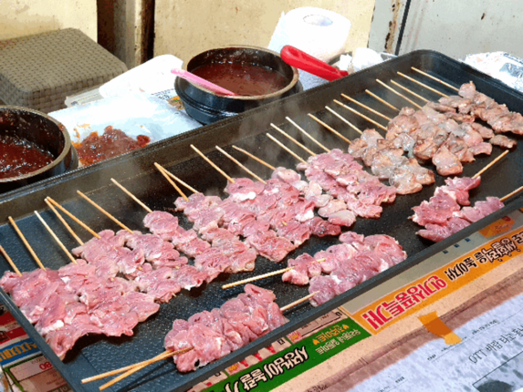 닭 염통 꼬치