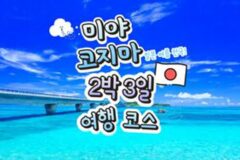 2박 3일 미야 코지마 여행 코스 추천! (+꿀팁, 먹거리, 경비, 필수 미야 코지마 관광지까지)