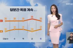 [오후날씨 꿀팁] 폭염 이어져요…저녁까지 곳곳 소나기