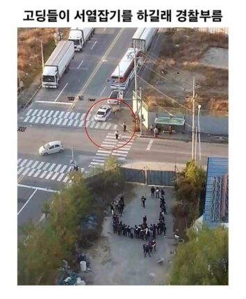 고딩들이 서열잡기를 하길래 경찰 불렀다
