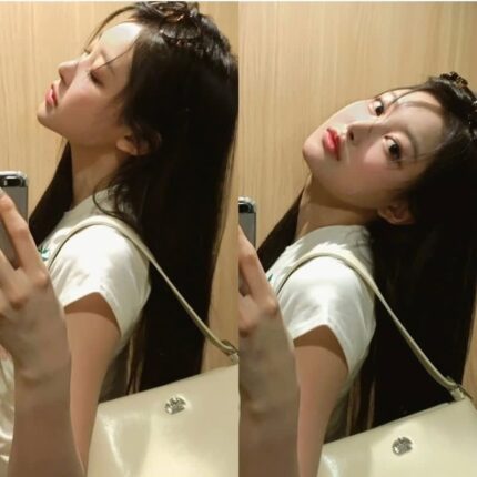 싸이월드 해본 적도 없을텐데 그 시절st로 셀카 찍는 여돌