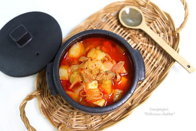고추장찌개 레시피 돼지고기 감자 고추장찌개 집밥 찌개요리