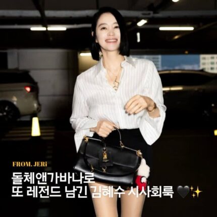 기럭지 무슨일? 김혜수, 시사회에 들고 나온 500만 원대 명품백과 목걸이 정체는?