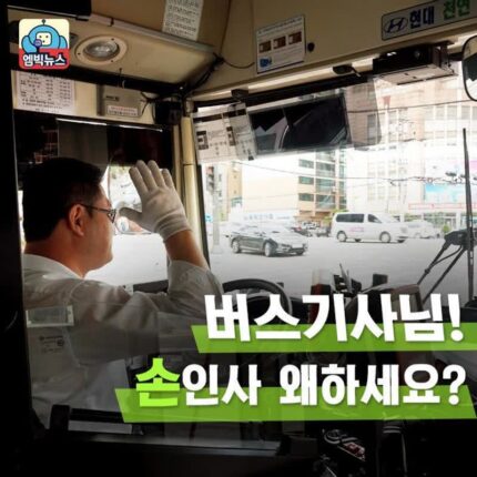 버스기사님들끼리 손인사 왜 하세요?