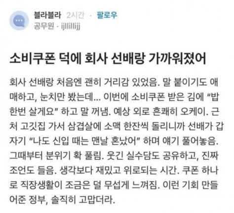 난리난 소비쿠폰의 효과