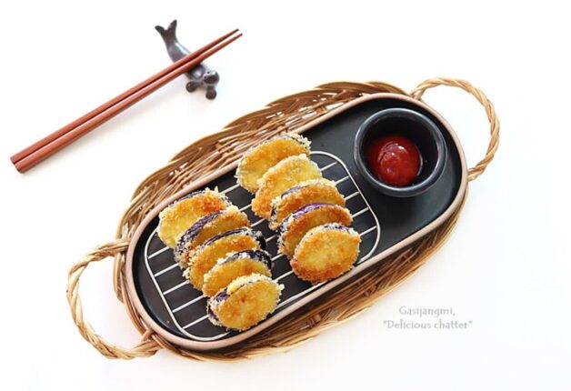 바삭한 가지전 레시피 집밥 맛있는 가지요리 겉바속촉 가지튀김