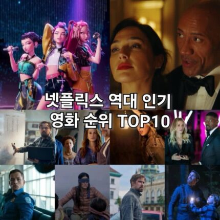 넷플릭스 역대 인기 영화 순위 TOP10 1위는 케이팝 데몬 헌터스
