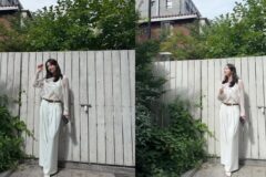 여배우 아닌 ‘두 딸의 엄마’인 여자로서 함께한 우아한 ‘올화이트’ 패션