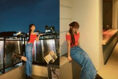‘커피프린스’ 윤은혜의 귀환? ‘레드 오프숄더’ 가을 로맨스룩