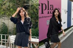 ‘멋쁨 언니’의 가을 OOTD, 머리부터 발끝까지 따라 하고 싶은 올블랙룩