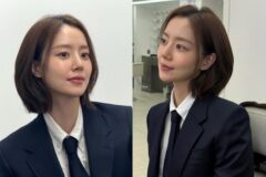 “아이돌 같아요” 팬들 열광…38세 문채원, ‘숏컷+넥타이’로 완성한 소년美