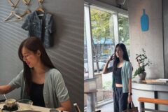 ‘차붐 며느리’의 주말은 이런 모습? 한채아, 카페에서 포착된 힙한 일상