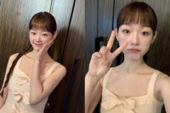 “러블리 무드 정석” 이유미, 리본 디테일 드레스로 우아함 완성