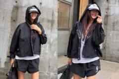 60대 패셔니스타 황신혜, 20대 같은 동안美…의 후드 애슬레저룩
