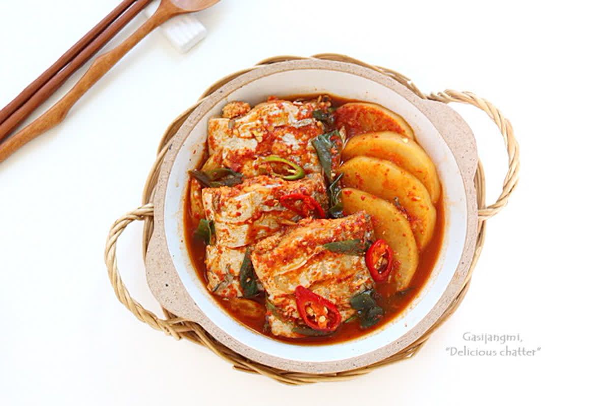 갈치조림 만드는 법 국물까지 맛있는 갈치무조림 집밥 | 가시장미의 맛있는 수다