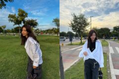 2040 여성들의 ‘워너비’…채정안, 흰 셔츠 하나로 ‘가을 여신’ 등극