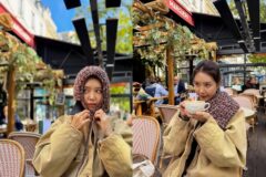 47세 채정안의 ‘파리 꼬망스’ 룩…’로망’을 입는 가장 완벽한 방법