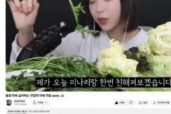 평생 야채를 싫어하는 쯔양 ㅋㅋㅋㅋㅋㅋㅋ