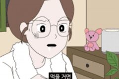 야식으로 라면 먹게되는 과정