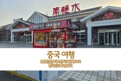 중국 여행 심양(선양) 타오센 국제공항으로 중국입국 푸쑹까지