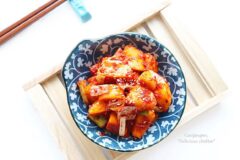 단감깍두기 아삭 단감요리 한끼 과일김치