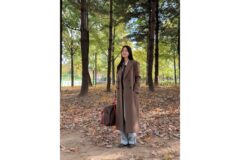 “가을 클래식의 정석” 한지혜, 이런 코트핏 본 적 있나요?