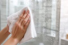 “새것처럼 변합니다…” 린스 이용해서 화장실 거울 유리 닦는 법