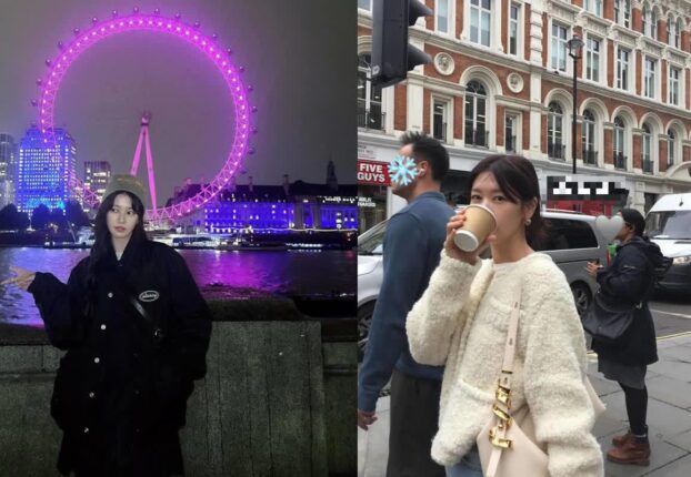 우주메리미 유메리 맞아? 정소민, 런던서 뽐낸 36살의 청순미