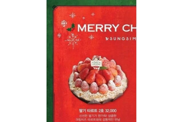 성심당 케이크 광고와 실사 차이