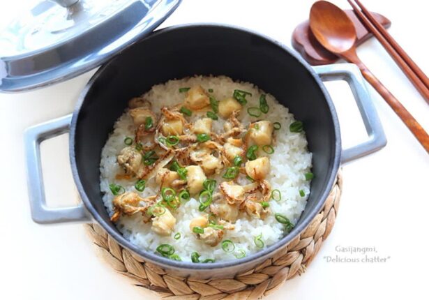 가리비솥밥 레시피 윤기 자르르 솥밥 만들기 햅쌀 오성쌀 경기미