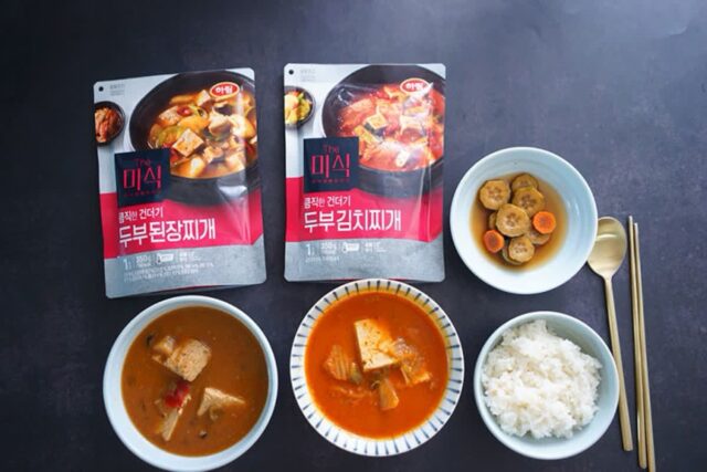 GS 편의점 음식 추천 더미식 두부김치찌개, 두부된장찌개 후기