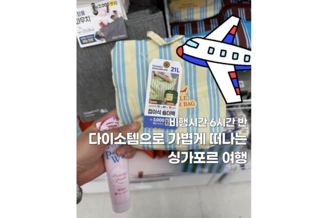 다이소 여행용품으로 싱가포르 준비물리스트 챙기기