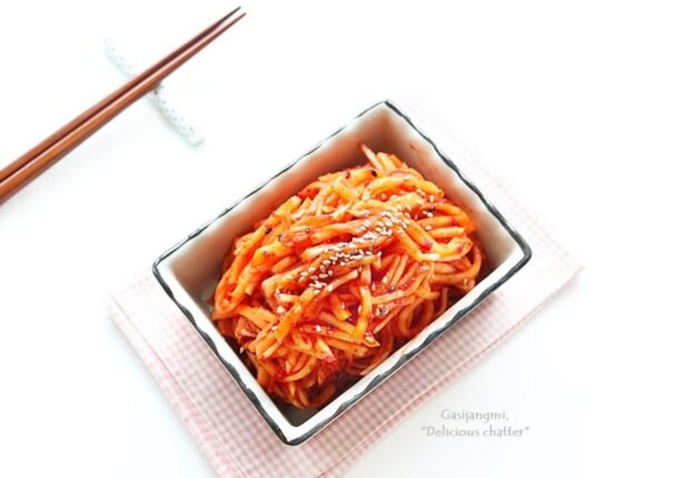 복숭아순무 생채 즉석 무생채 레시피 모모노스케요리