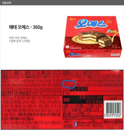 오예스 먹고 운전하다 음주단속하면 걸림