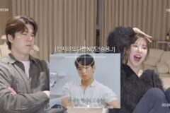 환연 엑스 두명 보고 리액션 영상 찍는 희두나연 표정