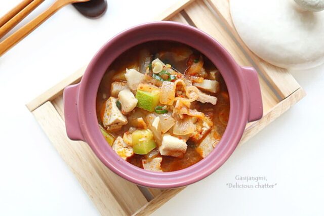 고기 된장찌개 집밥 구수한 찌개 돼지고기 된장찌개 레시피