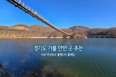 경기도 가볼 만한 곳 추천 파주 마장호수 출렁다리 둘레길