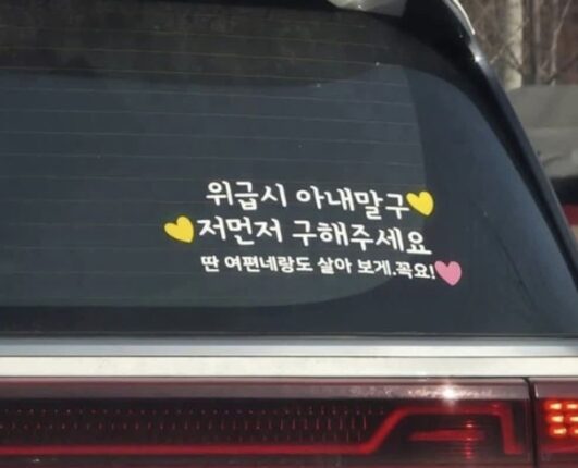 “딴 여자랑도 살아보게” 도 넘은 차량 스티커 문구, 계속되는 논란
