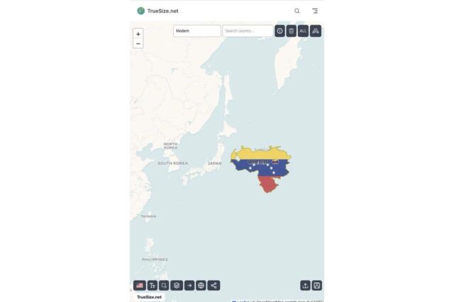 사람들이 잘 모르는 베네수엘라 실제 크기