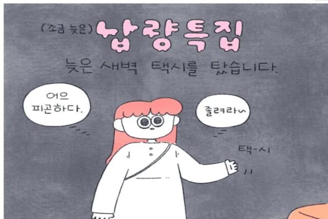 밤에 택시 탔는데 기사님 손님 둘다 당황한 이유