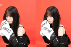 격투기 배우는 프로미스나인 이채영.gif
