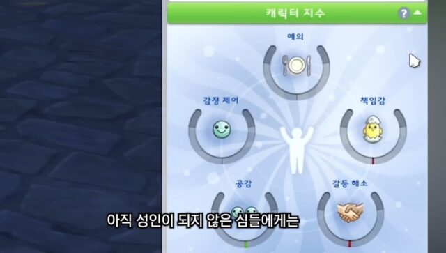심즈에서 애를 싸패로 키우면 생기는 일