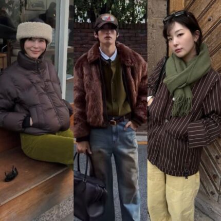 요즘 대세 두쫀쿠 코어룩! 셀럽 3인 스타일링 모음