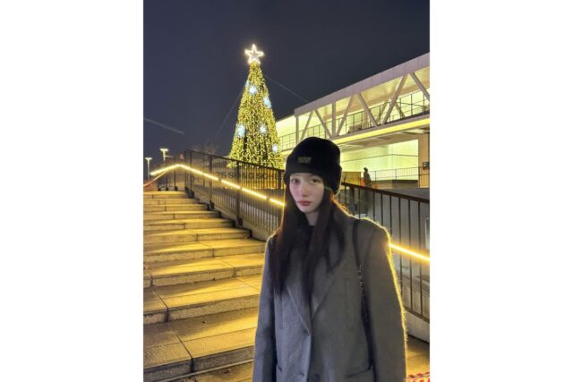 비니 하나 썼을 뿐인데… 정채연의 청순미 터지는 따스한 겨 시티룩