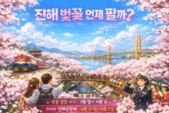 진해 벚꽃 언제 필까? 2026년 진해군항제와 함께 보는 벚꽃 시즌 알아보기