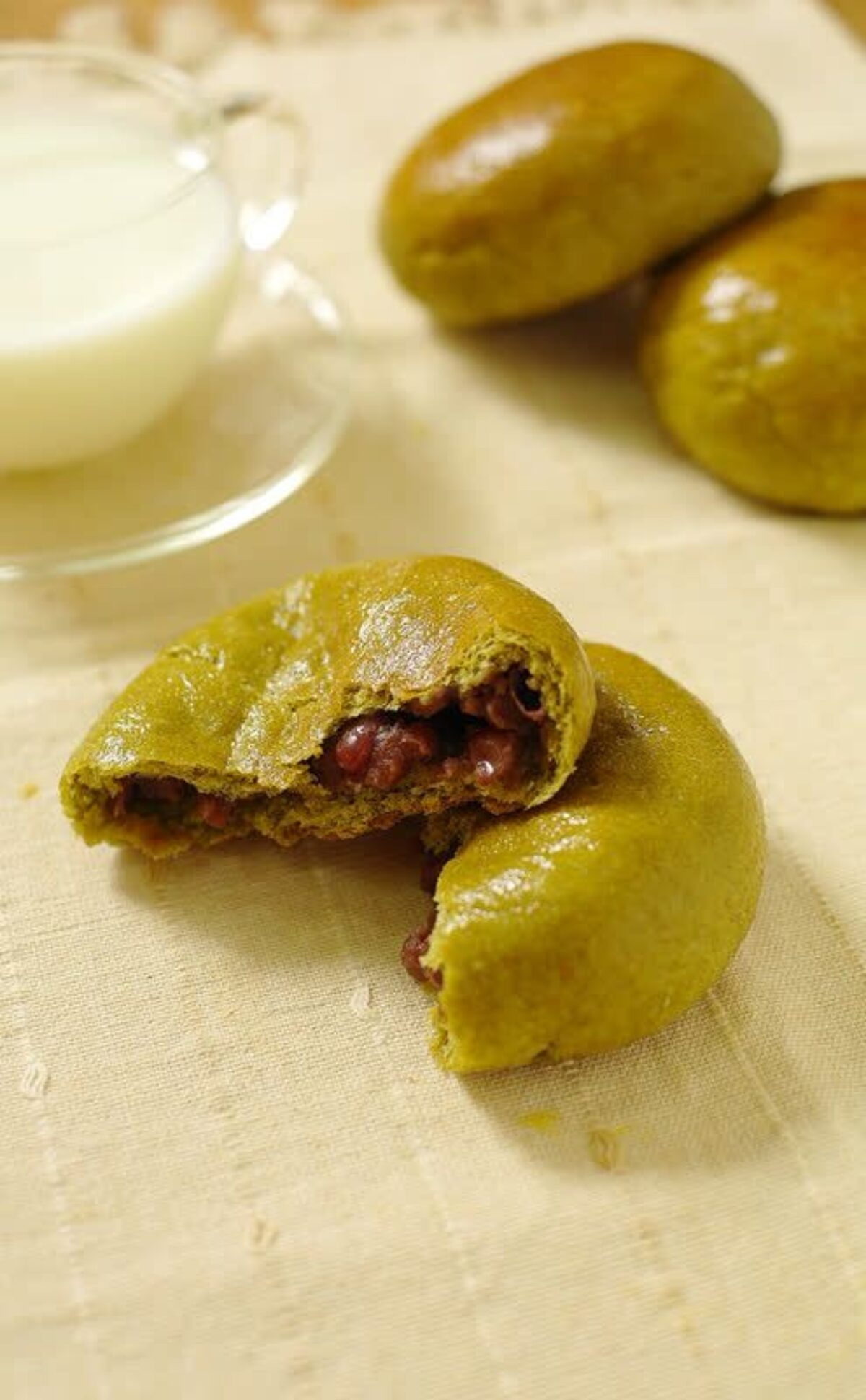 녹차 팥빵, 간단한 단팥빵 만들기 | 미코유