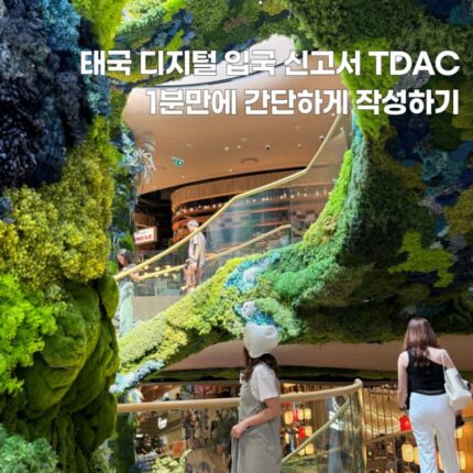 태국여행준비물 비자 입국카드 신청방법 사이트 주소 O